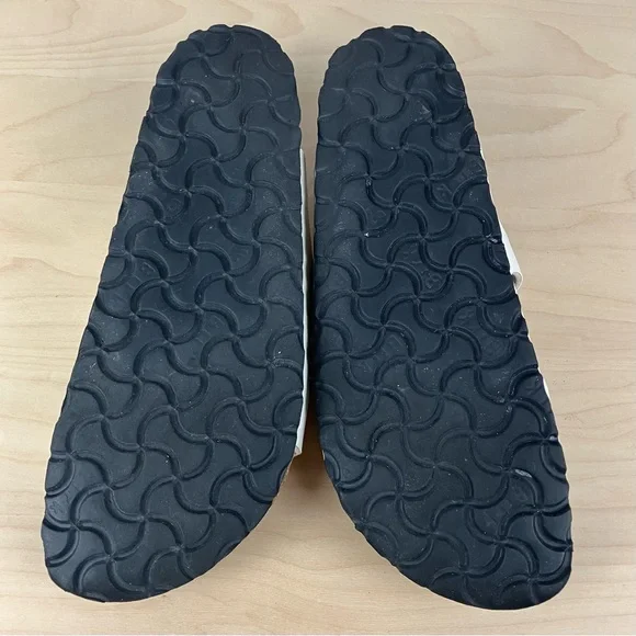 Birkenstock Women’s Size 39 / 8.0 Florida White Leather 3 Strap Cork Sandals - Picture 12 of 15